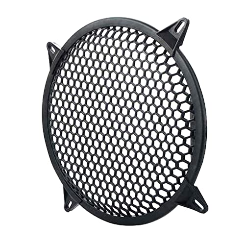 MARRTEUM 12 Inch Plastic Mesh Waffle Speaker Covers with Screws Audio Sub Woofer Grille Net Protector Cover Horn Guard Grills Decorative for DIY Home