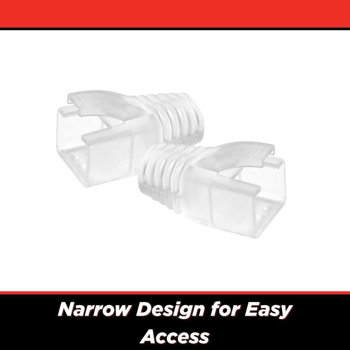 Simply45 8.5mm Strain Reliefs Shielded External Ground, 100Pcs