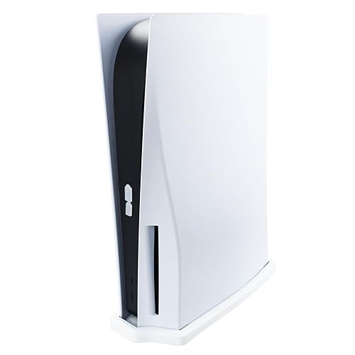 RDFJ Vertical Stand for PS5 Series Console with Built-in Cooling Vents and Non-Slip Feet, Space-Save, Specially Designed(White, for PS5 1000 Ultra HD