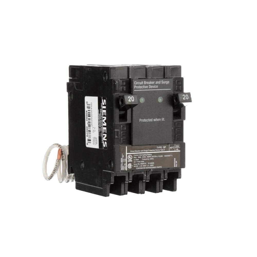 QSA2020SPDP, SIEMENS, 40892280784, SURGE (2)20A 1P 120V BREAKERS AND SPD