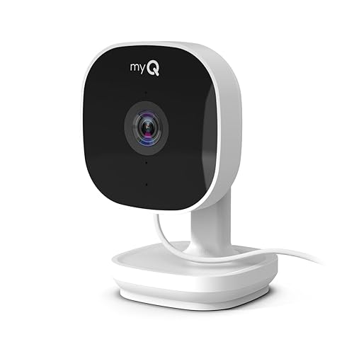 Chamberlain myQ Smart Indoor Security Camera - 1080p HD Video, Night Vision, Motion Detection, Wi-Fi, Two-Way Audio, Smartphone Control