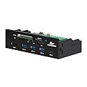Kingwin Powered USB Hub 3.0 w/ 1 USB-C Port, SD Card Reader & Micro SD Card Reader - Sata Power Port w/Lightning Speed Data Transfer Up to 5Gbps