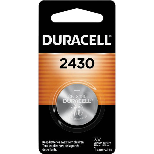 Duracell Duralock 2430 3V Lithium Battery, Single Battery, Package May Vary