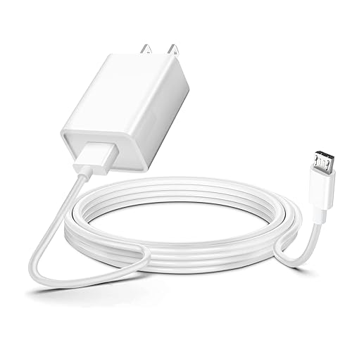 10FT USB A to Micro USB Camera Charger for Ring Indoor Cam 2nd Gen and Ring/Indoor Cam1st Gen Camera Charger Charging Cord Power Adapter