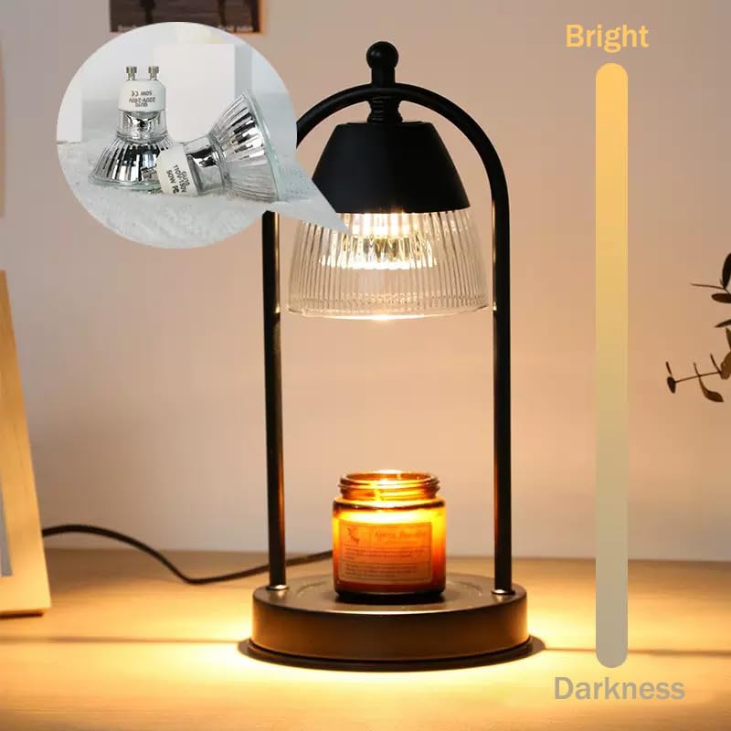 VENUSOP Halogen Bulb GU10, 110V120V220V240V, 2700K Warm White, Candle Warmer Lamp with Dimmable for Scented Marble Wax Melting Lamps