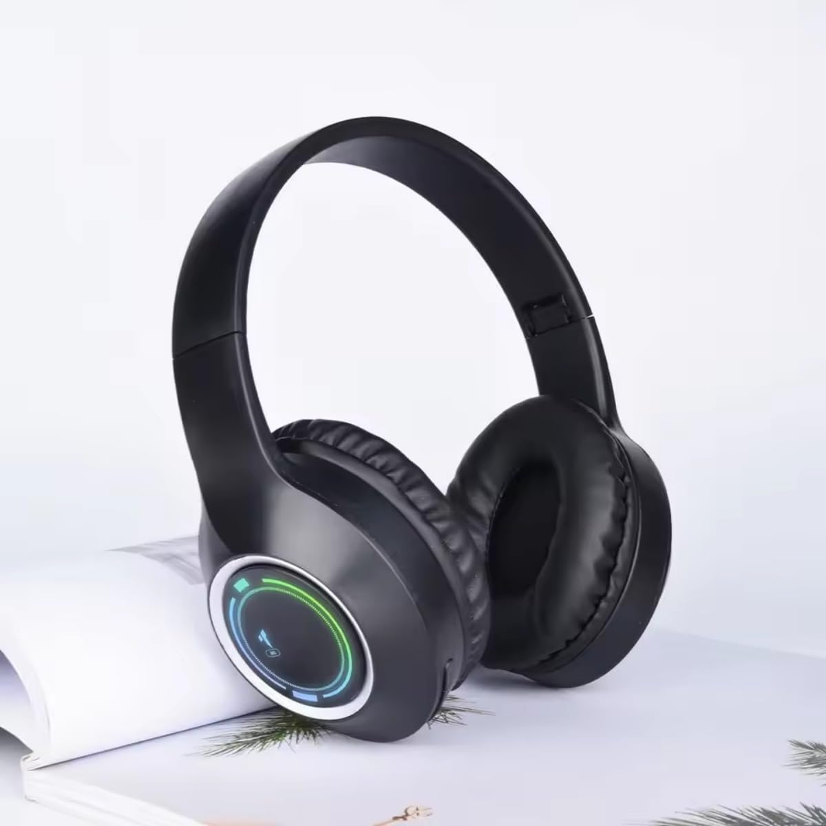 MGHOAQFRS Bluetooth Headphones Over Ear,Wireless Headphones Low Latency, Hands-Free Calls, Noise Reduction Headphones Deep Bass, HiFi Stereo Foldable…