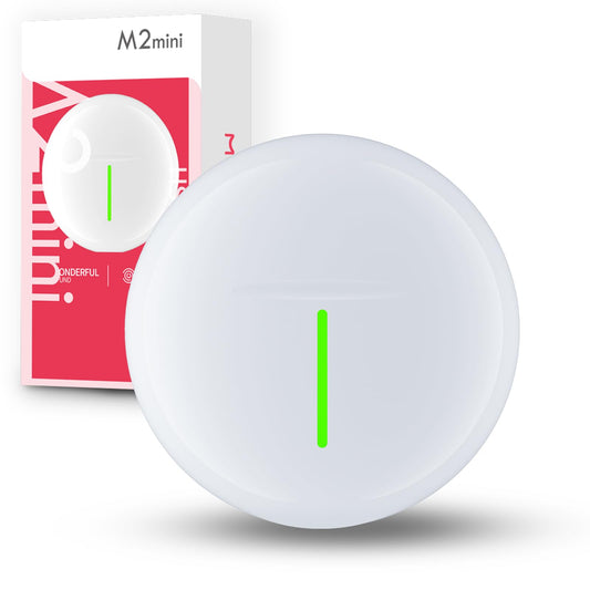 MoreJoy M2 mini Wireless Half in-Ear Earbud Bluetooth 5.3 Headphones ENC HD Mic Earphones Hi-Fi Stereo Sound Earbud 35H Playtime IP7 Waterproof Ear…