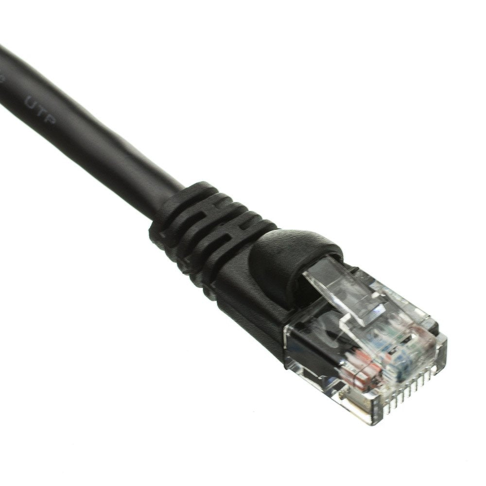 CableWholesale Cat6 UTP Ethernet Cable, Snagless Boot, PoE, 100 ft, Black