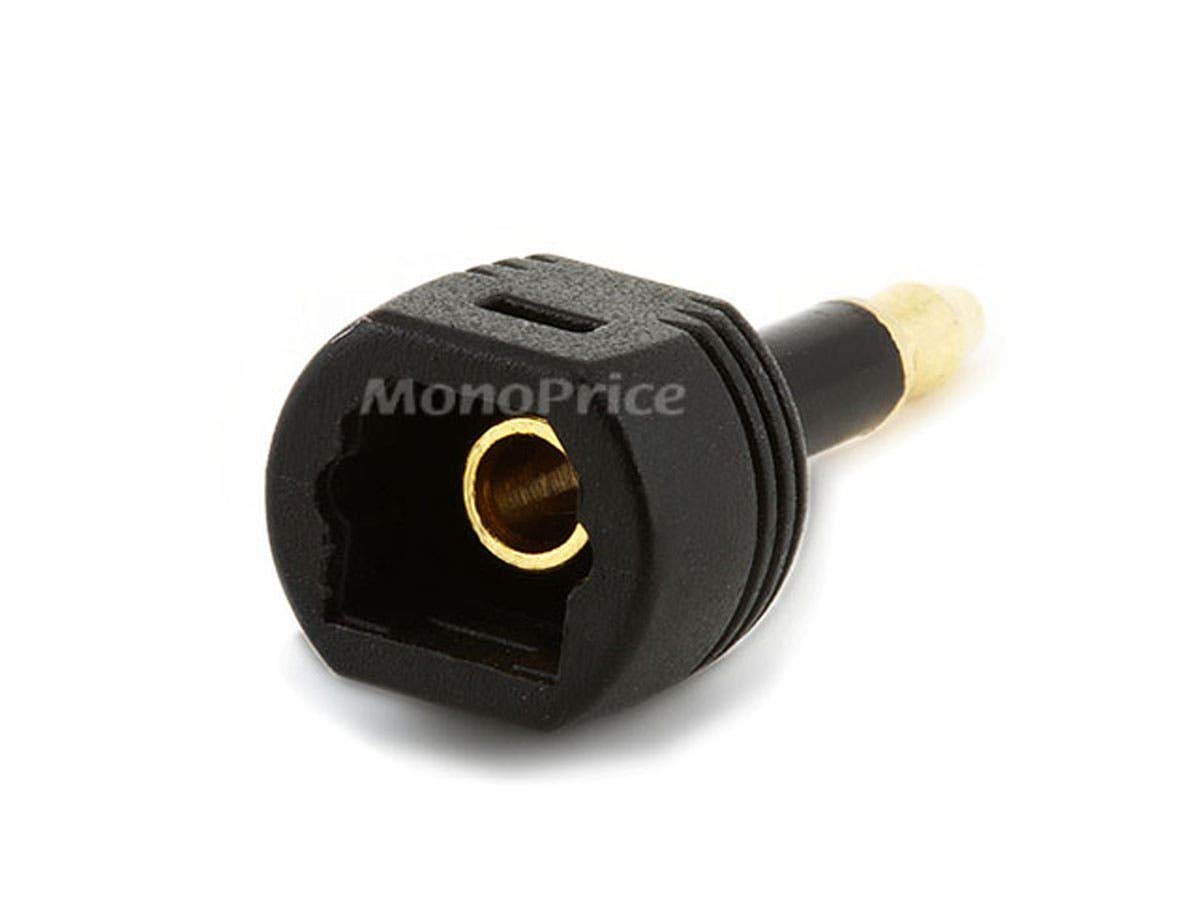 Monoprice 102671 Toslink Female to Toslink Mini Male Adapter 1.1 x 0.4 x 0.3