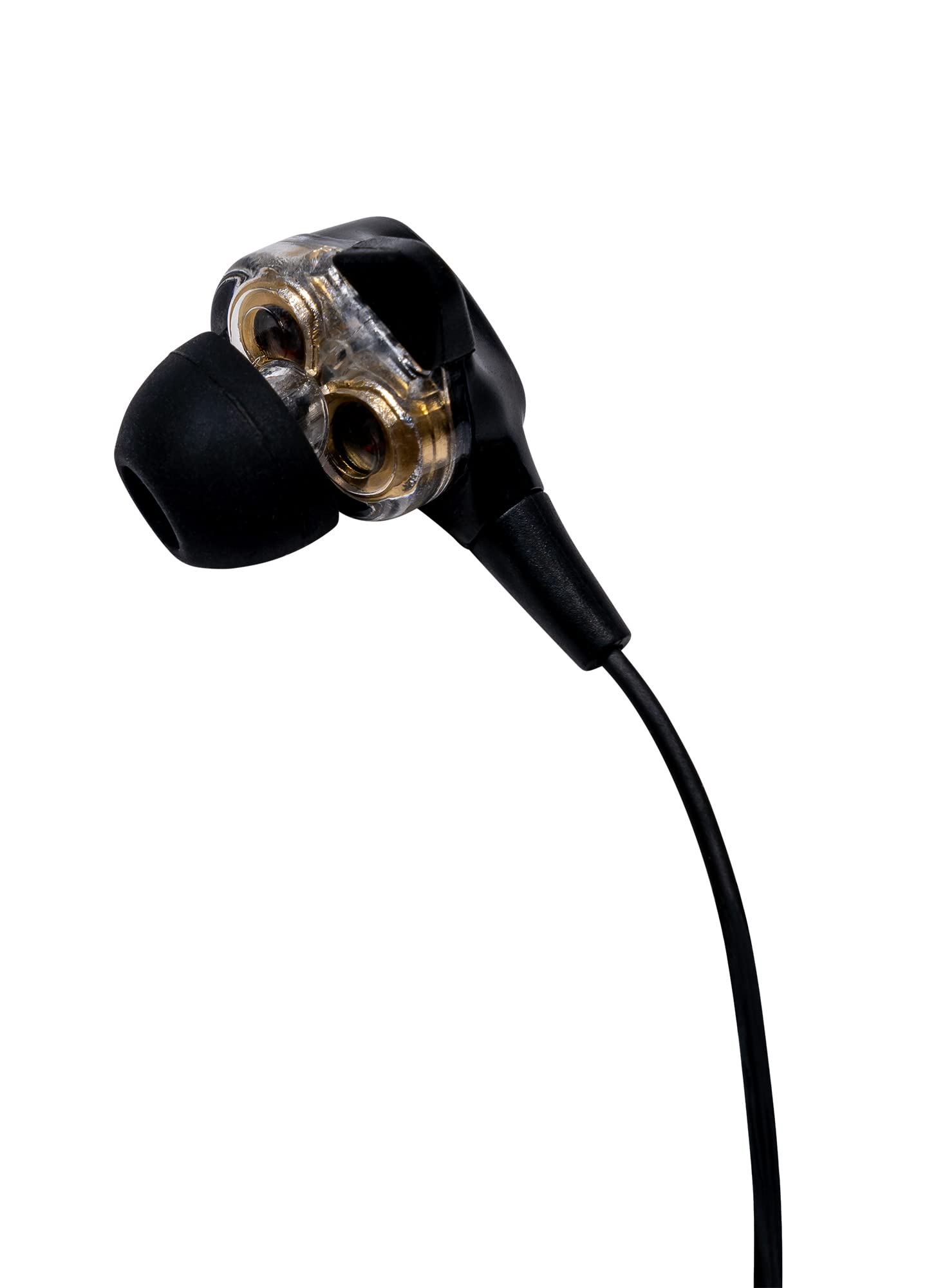 Vault Buds Duo Dual Driver Headphones with in-line Mic and 3D Stereo Sound for Smartphones, Tablets, PC & Laptop