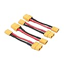 4pcs Male XT30 to Female XT60 / XT-60 Connector Adapter with 16awg 5cm Wire(BDHI-91)
