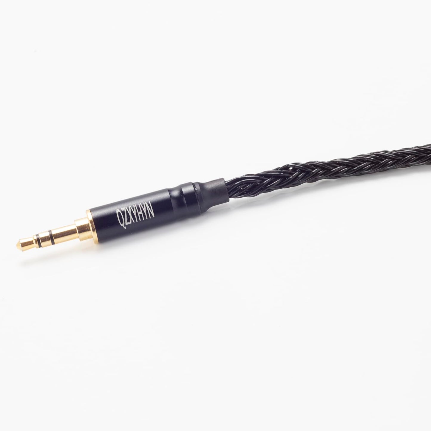 QZXYHYN 16 Core IEM Cable, 3.5MM Plug Silver-Plated Copper Headphone Upgrade Cable for TIN Audio T2 Pro T3 Shure SE215 SE535(Black, MMCX 3.5MM)