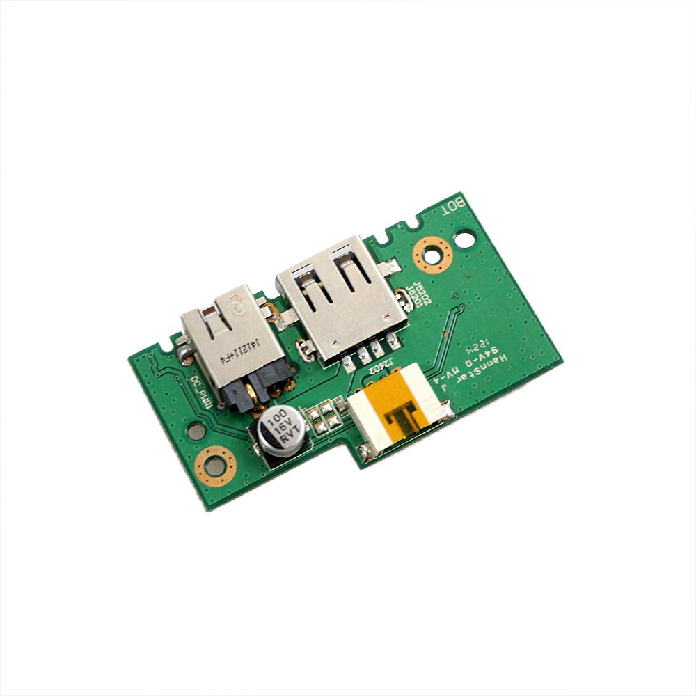Zahara Laptop DC Power Jack USB Board Replacement for ASUS X401A X401U X501U Series 32XJ1IB0000 60-N4OIO1000 60-NLOIO1001