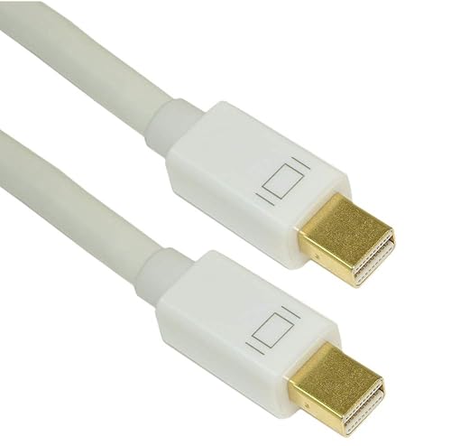 MyCableMart 3ft Mini DisplayPort (v1.4/8K@30) Cable 30AWG Gold Plated White