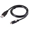 cablecc USB 3.1 Type-C Locking Connector to Standard USB3.0 Data Cable 1.2m with Panel Mount Screw