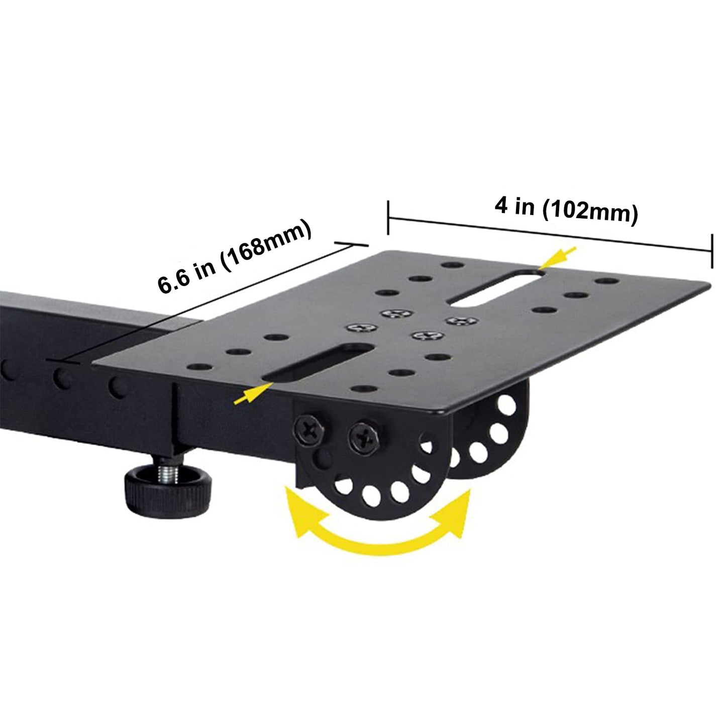BIGalleons SPS-508 Speaker Wall Mount Stand, Rotatable Angle, Adjustable Swivel Tilt Speaker Mount Bracket, Home Surround Sound System 100 lbs