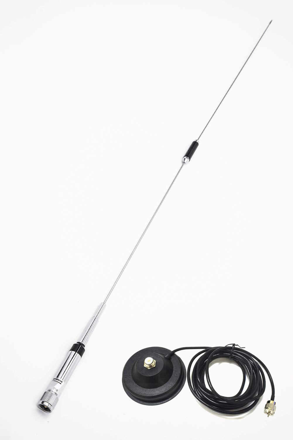 Mobile Radios Antenna 38 inch with Heavy Duty Magnetic Mount VHF/UHF (144/430MHz) Mobile/Car Radio Antenna 770R