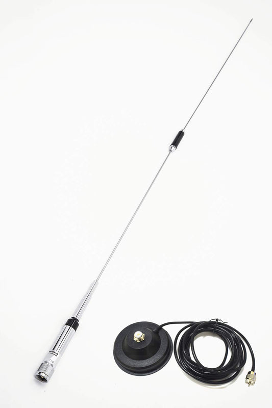 Mobile Radios Antenna 38 inch with Heavy Duty Magnetic Mount VHF/UHF (144/430MHz) Mobile/Car Radio Antenna 770R