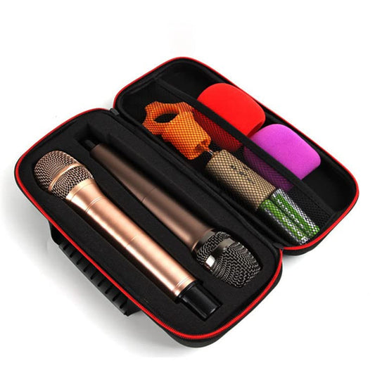 Vaguelly Case: Hard EVA Case for Handheld Dual Mic Bag Hard Carrying Travel Case
