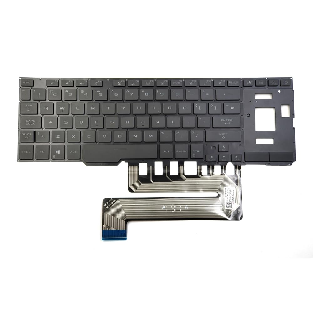 KGIGIBE Replacement Backlit Keyboard for Asus ROG Zephyrus Duo 15 GX550 GX550LXS GX550LWS GX551 GX551Q GX551QS GX551QM GX551QR Laptop US RGB