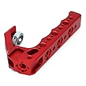 SZJELEN Universal Top Handle with 3/8" Screw Locating Pins for DSLR Camera Cage, with 3 Cold Shoe Adapters to Mount DSLR Camera with Microphone/LED