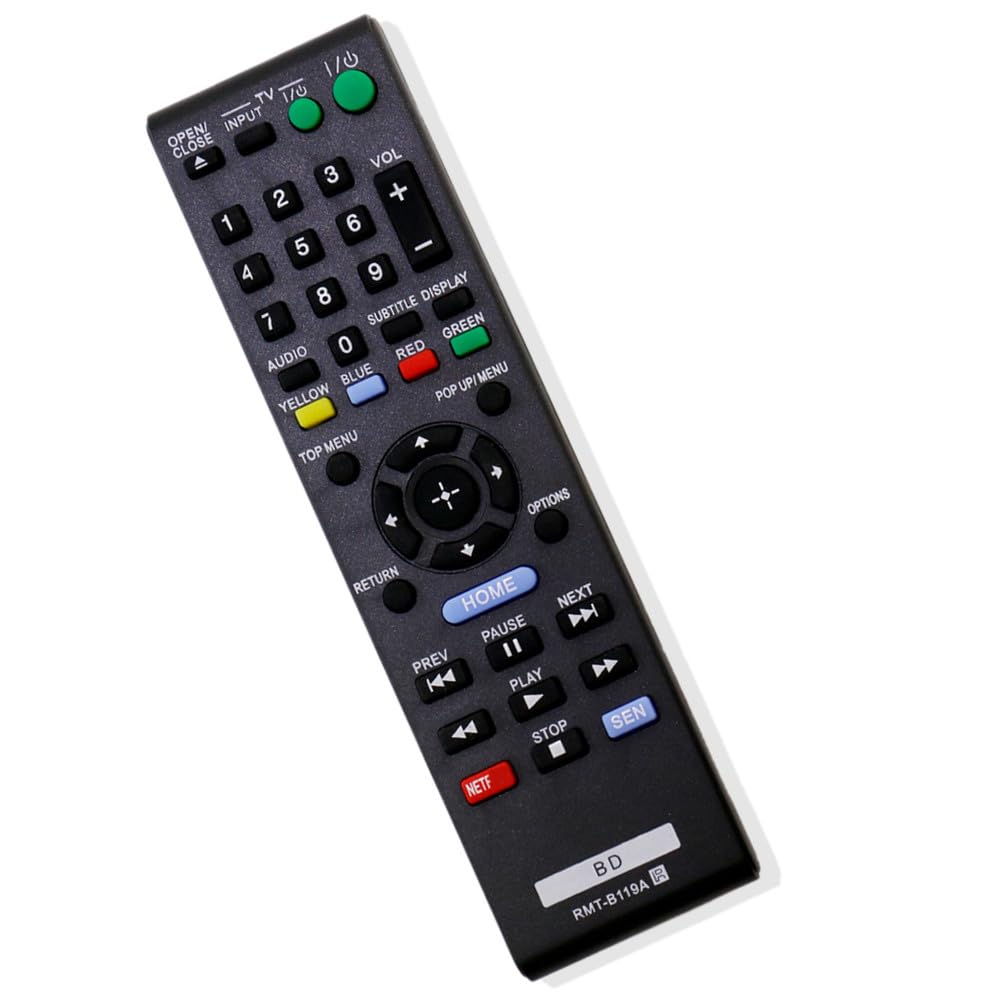 ZdalaMit RMT-B119A Replaced IR Remote Control fit for Sony Blu-ray BD Disc Player BDP-BX110 BDP-S1100 BDP-S3100 BDP-BX310 BDP-S3200 BDP-S580 BDP-BX18