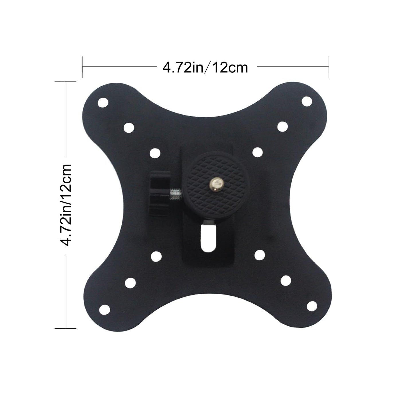 Vertically Mounted Projector Bracket - Universal Wall & Ceiling Mount with 1/4" Screw | Mini Camera Bracket (2.36in) - Heavy-Duty, 360° Rotatable