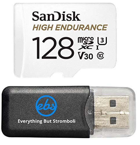 SanDisk High Endurance 128GB TF Card MicroSDXC Memory Card for Garmin Dash Cams 57, 67W, Mini 2, 47 Series (SDSQQNR-128G-GN6IA) Class 10 Bundle