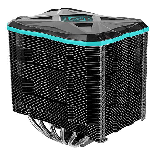 Iceberg Thermal IceSLEET G6 Stealth Black-Nickel Plated 6 Direct Touch Heatpipe, with Ultra 140mm Silent Fan Premium CPU Air Cooler LGA 1700