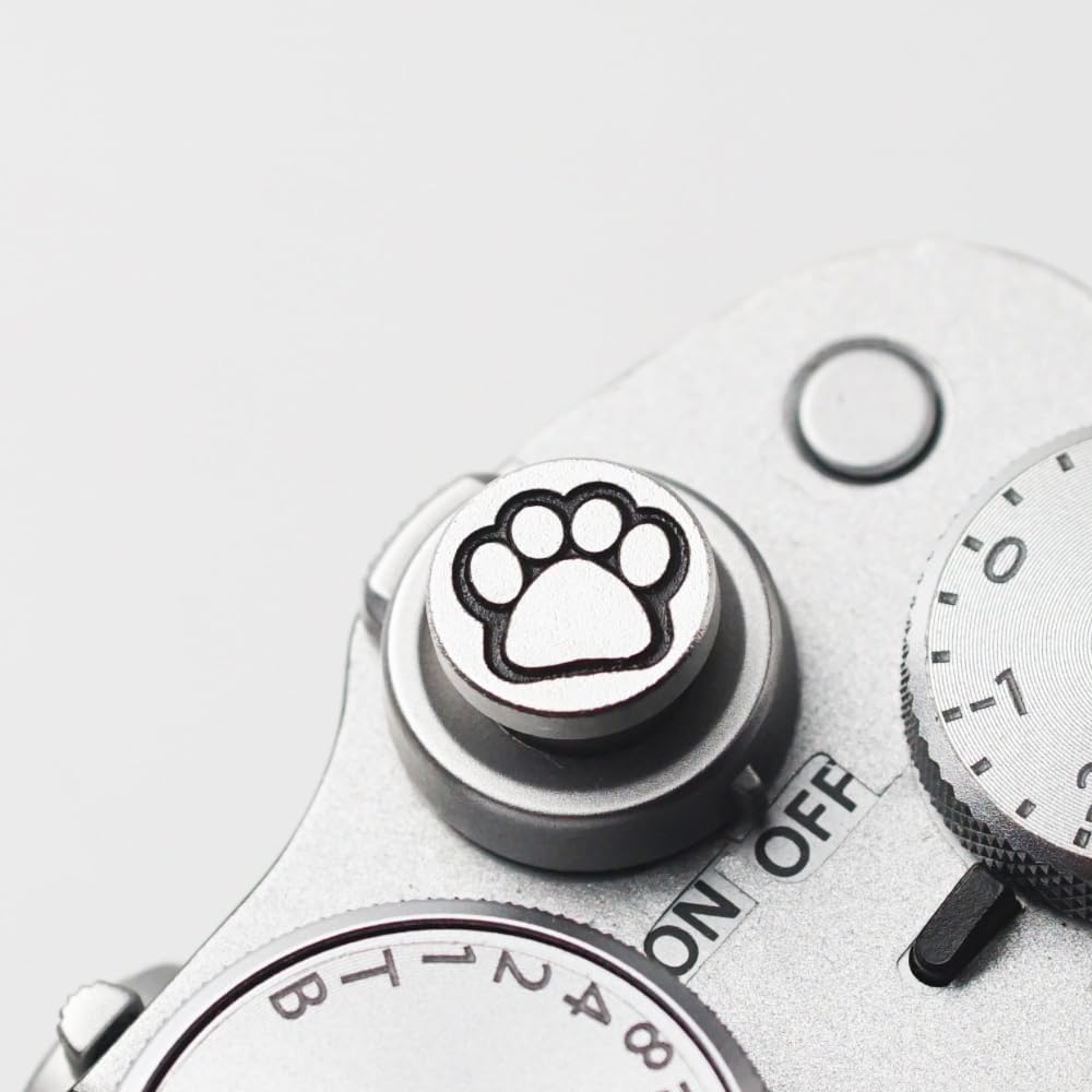 Camera Shutter Button Compatible with FUJIFILM X-T5 X-T4 X-T20 X-T30 X-T200 X-PRO2 ?,Soft Release Button for laica M9 (Cats paw2)