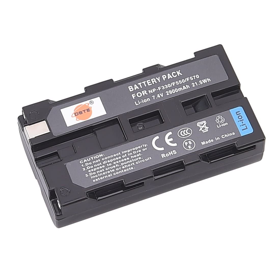DSTE NP-F550 Battery and DC01 Travel and Car Charger Adapter Compatible with Sony CCD-RV100 SC5 TR1 TR917 Camera CN-160 CN304 YN 300 VL600 LED Video