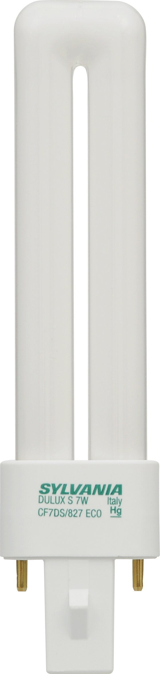 Osram Sylvania 20327 CF7DS/827/ECO DULUX 7W single compact fluorescent lamp with 2-pin base, 2700K color temperature, 82 CRI, ECOLOGIC for use on