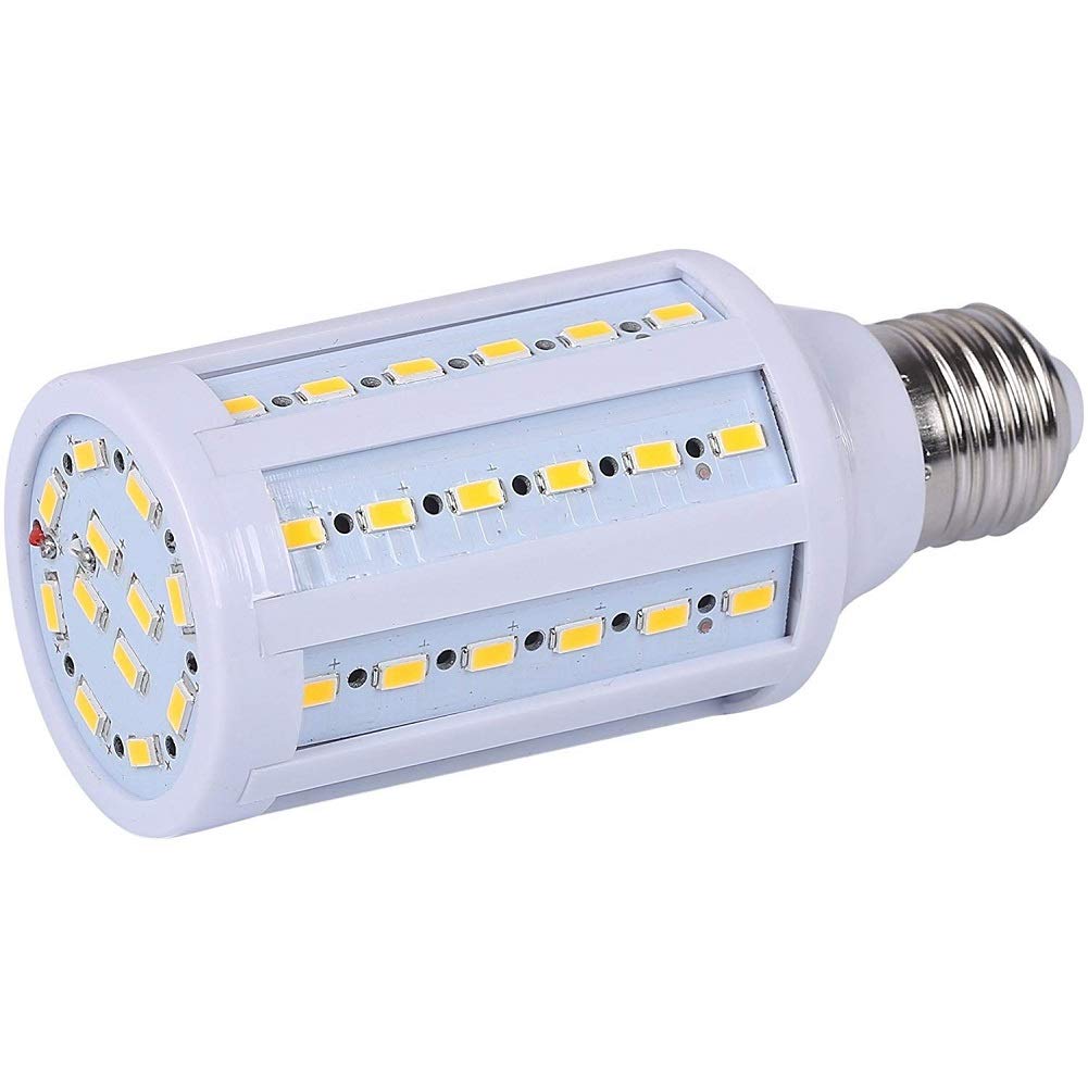 15W E27 LED Corn Light Bulbs(4 Pack)- 60 LEDs 5730 SMD 1200lm Warm White 3000K LED Corn COB Lamp 100W Equivalent 360 Degree Beam Angle for Garage