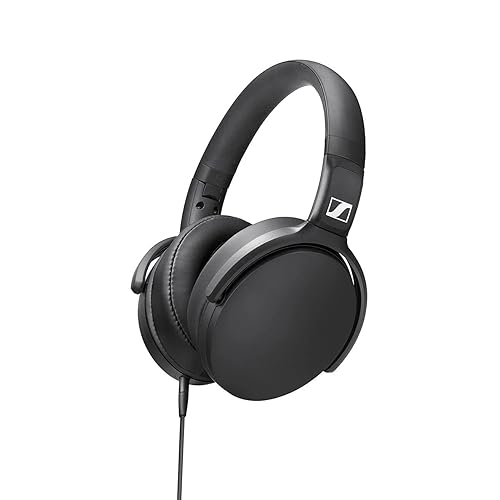 Sennheiser HD 400S - Audiophile Closed Back Headphones with One-Button Smart Remote on Detachable Cable,Black