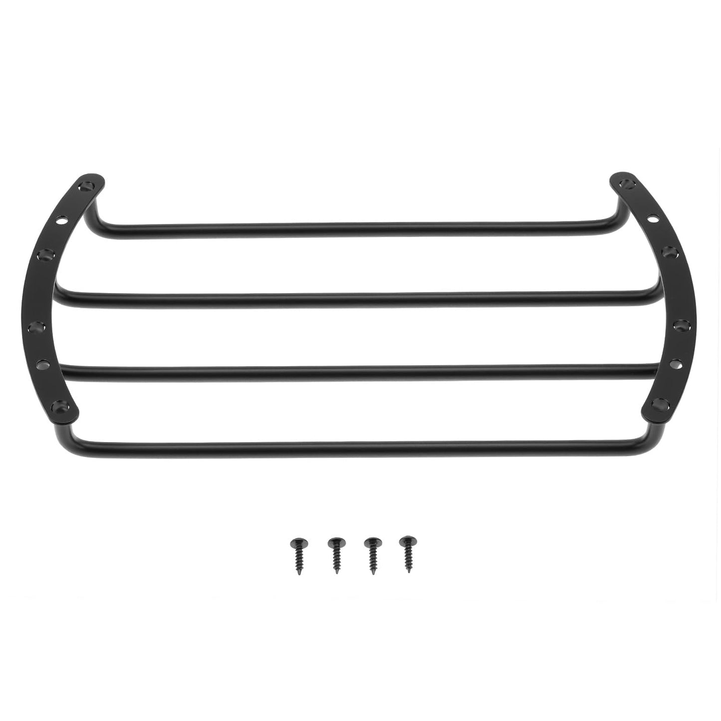 QWORK Speaker Grill Cover Set, 2 Pcs 10" Metal Bar Grille Audio, 4 Bars Speaker Subwoofer Grill Grille Cover, Compatible with Most Round Car Audio