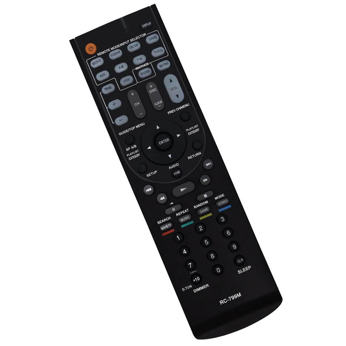 New RC-799M Replacement Remote Control fit for Onkyo HT-S3500 HT-R548 HT-RC330 TX-SR313 HT-S5500 HT-R591 HTS5500 HTR591 HTS3500 HTR548 HTRC330