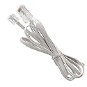 Art&Beauty 2 Pack Telephone RJ11 6P4C to RJ45 8P8C Connector Plug Cable for Landline Telephone