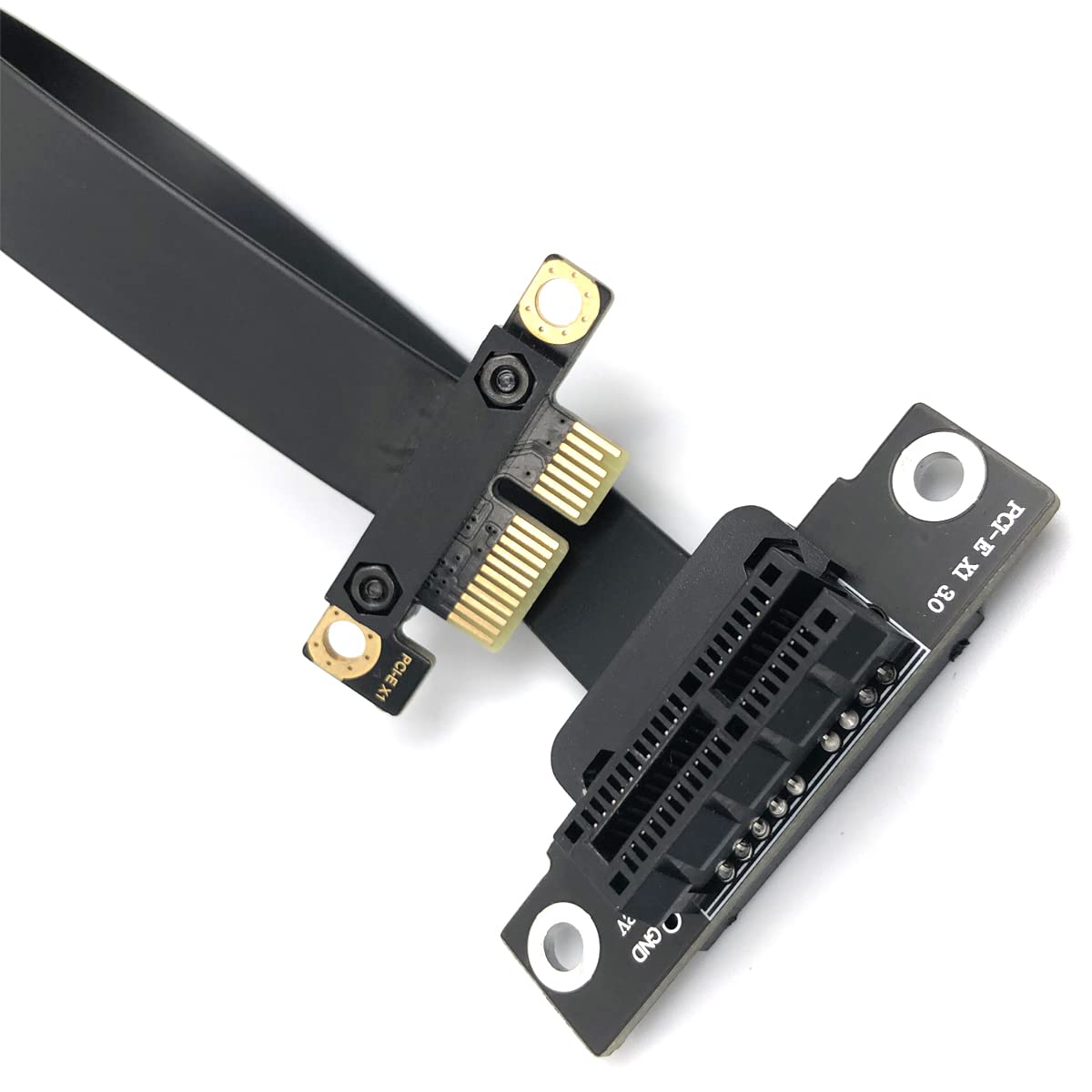FainWan PCI-e PCI Express 36Pin 1X Extension Cable with Gold-Plated Connector (90 Degrees)