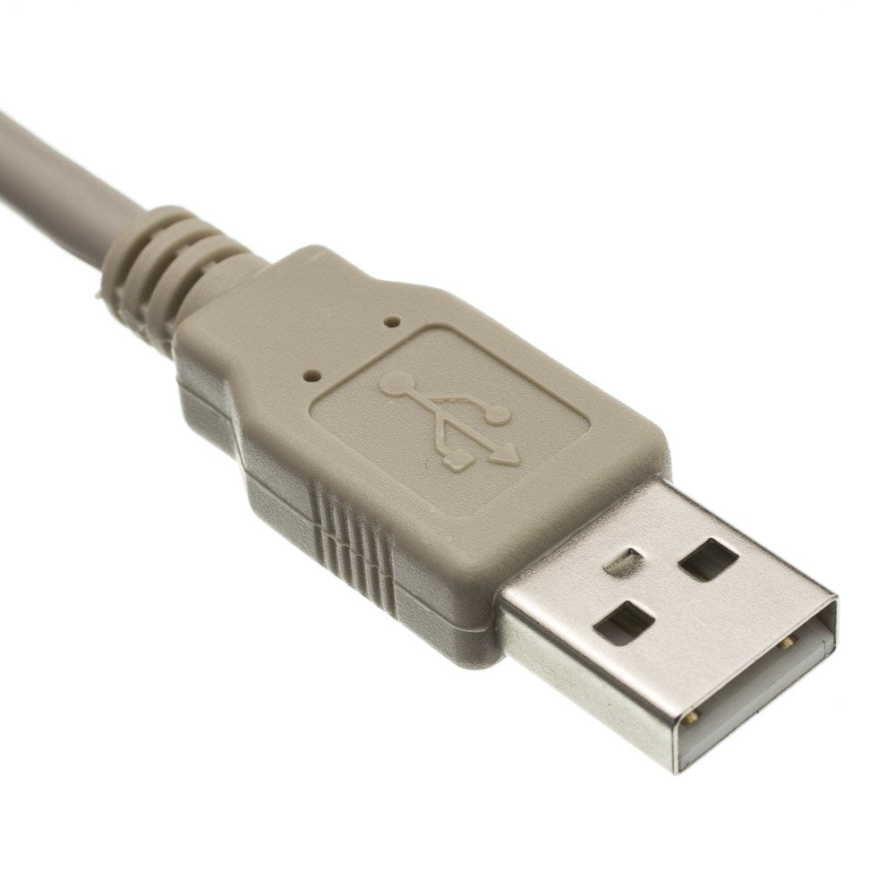 CableWholesale 15 feet USB 2.0 Printer/Device Cable, Beige, Type A Male/Type B Male Plug, A Male to B Male High Speed USB Cable, USB 2.0 to Type B