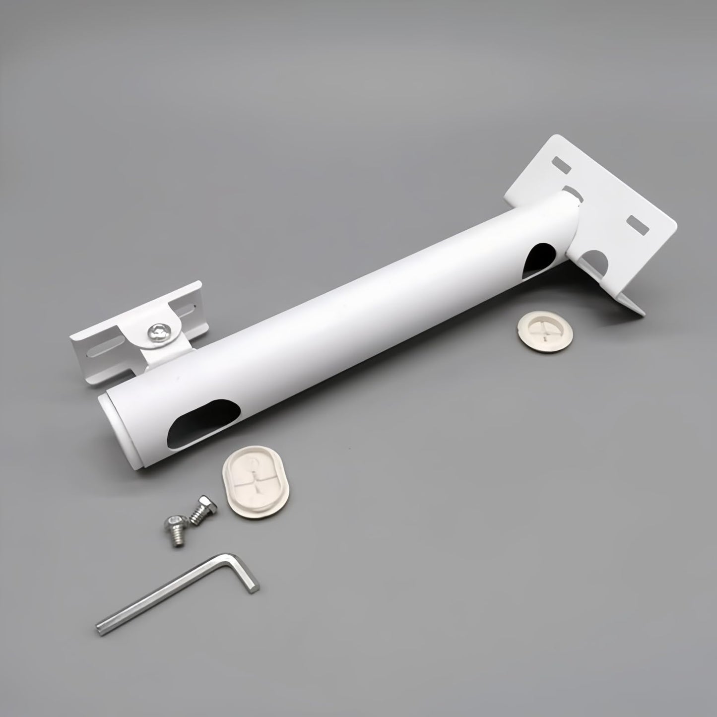GledeYeTec Surveillance Security Camera Mount Bracket, CCTV Wall Mounting Bracket Stand Galvanized Tube Wall Corner Mount Bracket for Heavy-Duty