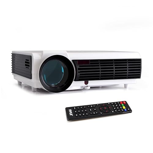 Pyle Video Projector 1080P Full HD Professional Cinema Home Theater Projection, Digital Multimedia File, Keystone Adjust Picture Presentation
