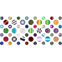 StickerTalk Variety Camera Dots Webcam Covers, 1 Sheet of 32 Stickers at 0.25 inches Diameter, 21 Stickers at 0.375 inches Diameter.