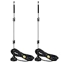 Bingfu Dual Band WiFi 2.4GHz 5GHz 5.8GHz 9dBi Magnetic Base MIMO RP-SMA Male Antenna 2-Pack for WiFi Router Wireless Network Card USB Adapter Security