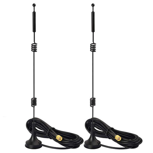 Bingfu Dual Band WiFi 2.4GHz 5GHz 5.8GHz 9dBi Magnetic Base MIMO RP-SMA Male Antenna 2-Pack for WiFi Router Wireless Network Card USB Adapter Security