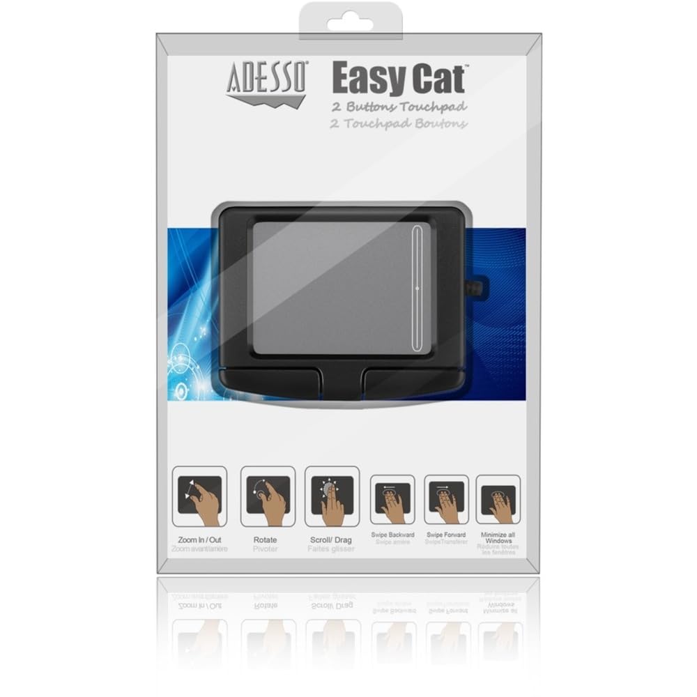 Adesso GP-160UB - Easy Cat 2 Button Glidepoint Touchpad (Black)