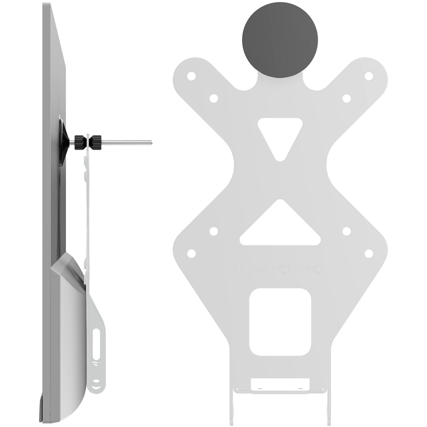 HumanCentric VESA Mount Adapter for HP Monitors 22er, 22es, 22f, 23er, 23es, 23f, 24ea, 24ec, 24er, 24es, 24f, 24fw, 25er, 25es, 25f, 27er, 27ea