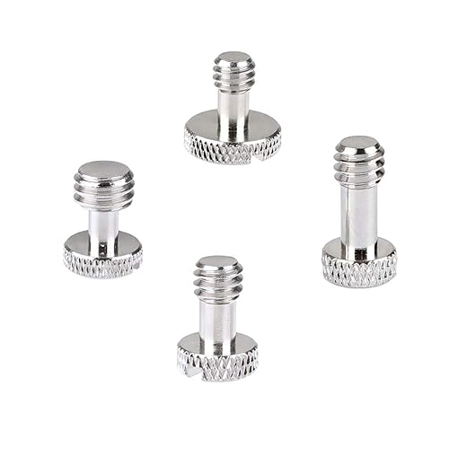 Kayulin Camera Screw with 1/4"-20 & 3/8"-16 for Camera Quick Release Plate(4 Pieces)