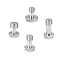Kayulin Camera Screw with 1/4"-20 & 3/8"-16 for Camera Quick Release Plate(4 Pieces)
