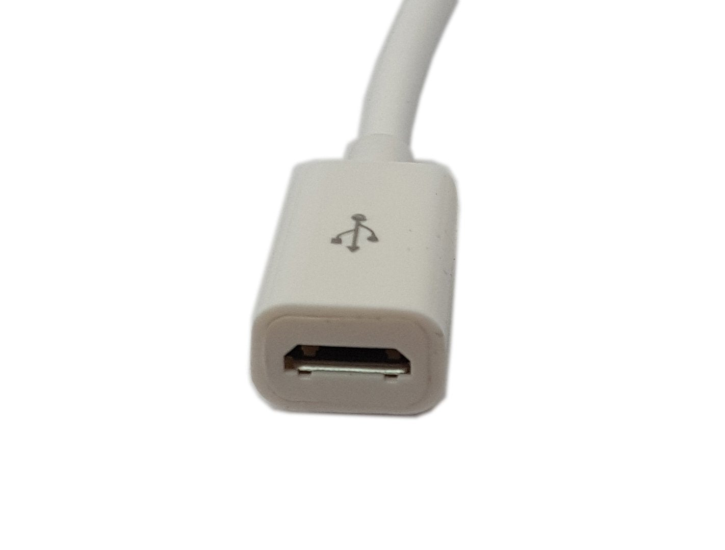 zdyCGTime 4.5Inch Cellphone/Tablet USB Micro Male to Female Sync & Charging Extension Cable(2 Pack White