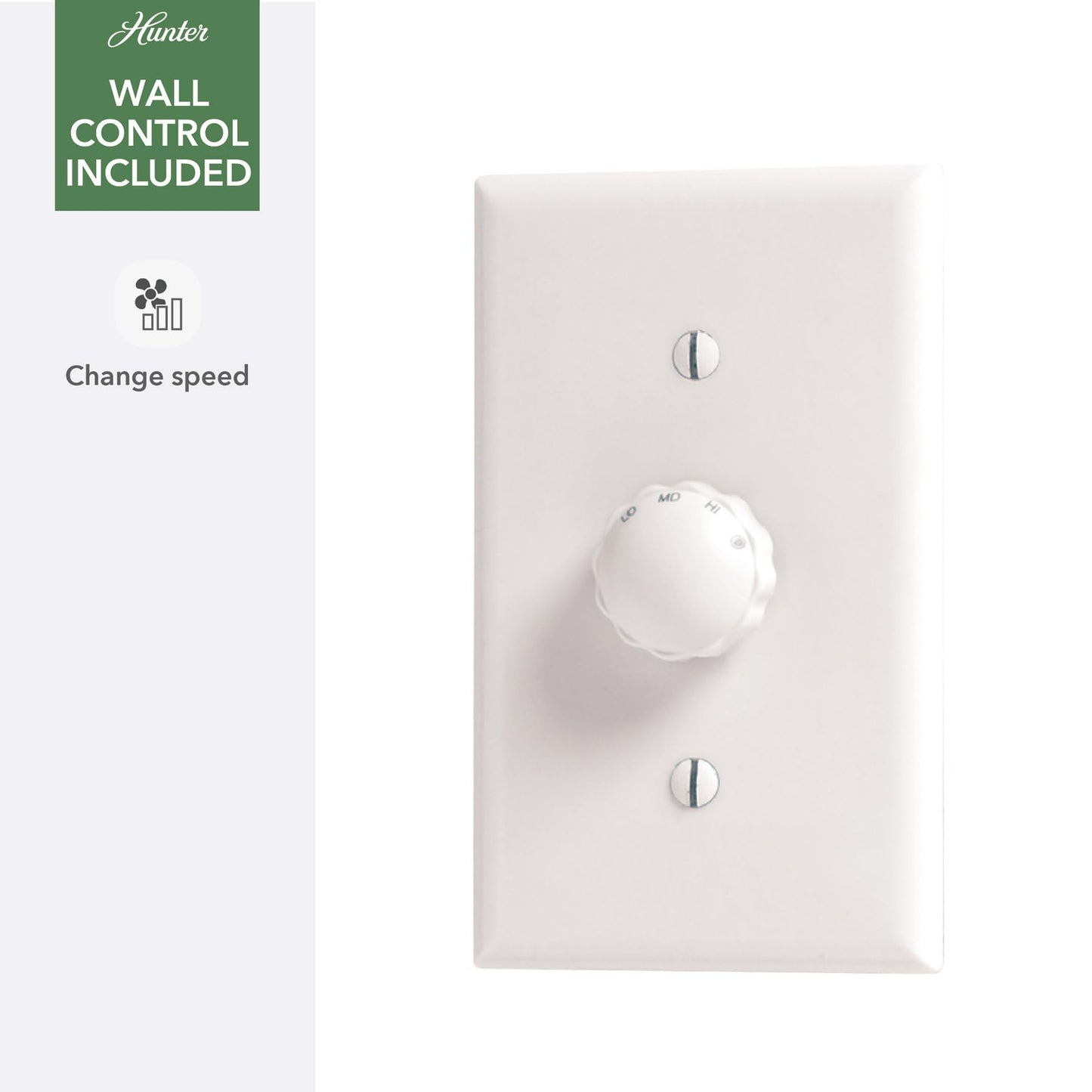Hunter Presto, Indoor, Ceiling Fan, No Light, Modern, 44 inch, Matte White